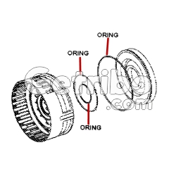 Komplet o-ringów sprzęgła D reverse 6HP26 6HP28-104258